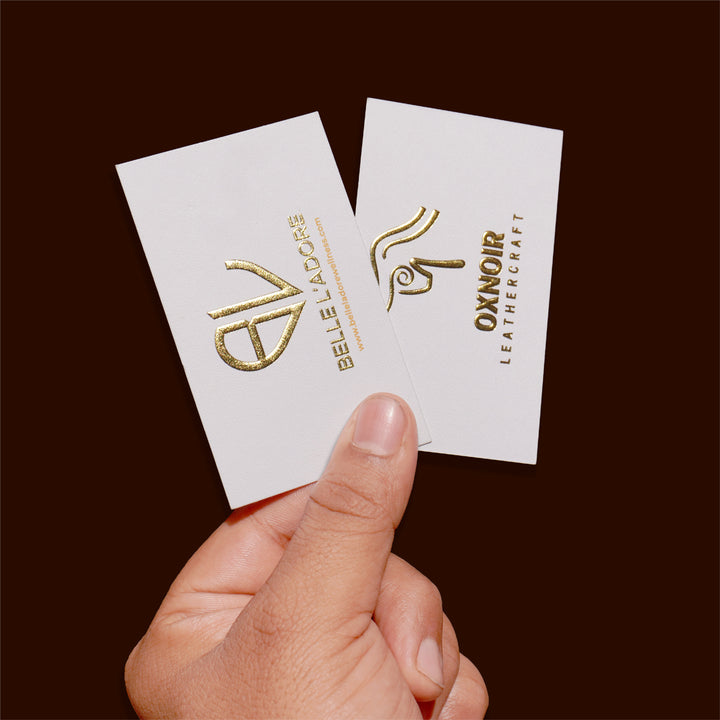 ECO-FRIENDLY CUSTOM EMBOSSED CARDS WITH EMBOSSING, PRINT &amp; FOIL Suprpack