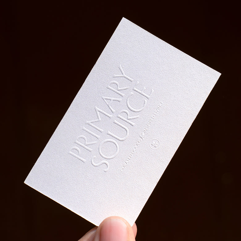 ECO-FRIENDLY CUSTOM EMBOSSED CARDS WITH EMBOSSING, PRINT &amp; FOIL Suprpack