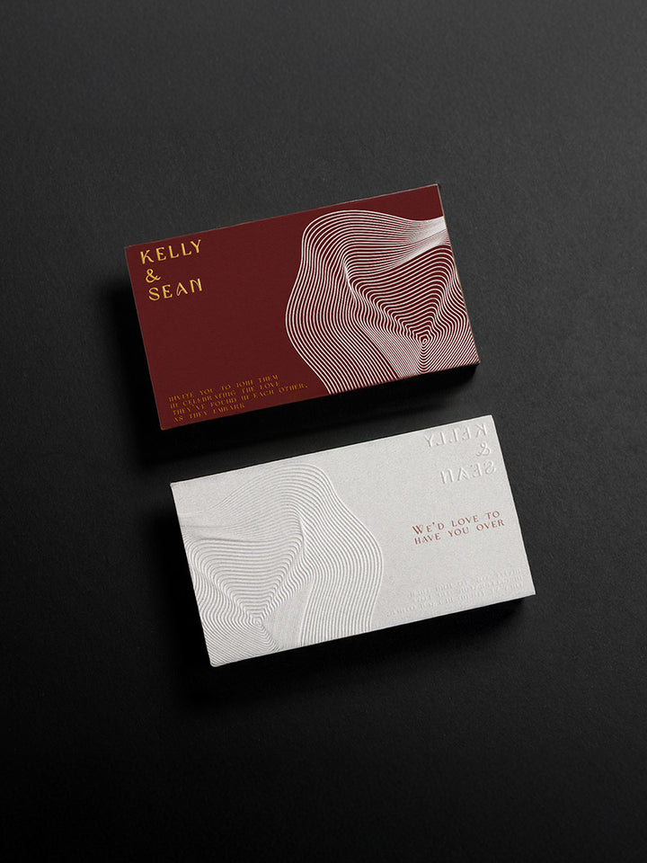 ECO-FRIENDLY CUSTOM EMBOSSED CARDS WITH EMBOSSING, PRINT & FOIL