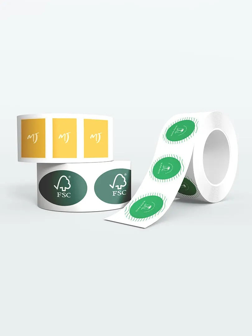 Recyclable Sticker Paper Eco-friendly Sticker Rolls| Supr Pack – suprpack.com
