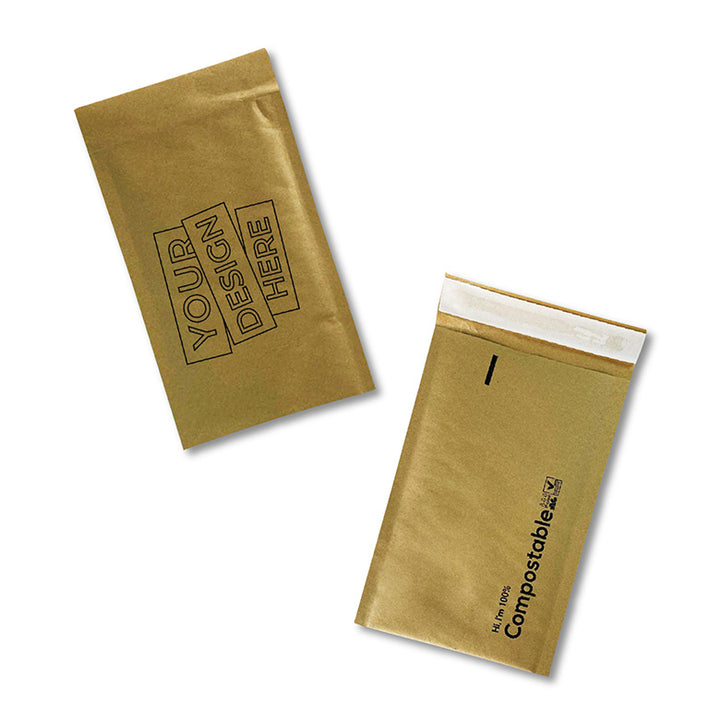 Custom Bubble Mailers. Home Compostable & Sustainable Packaging.