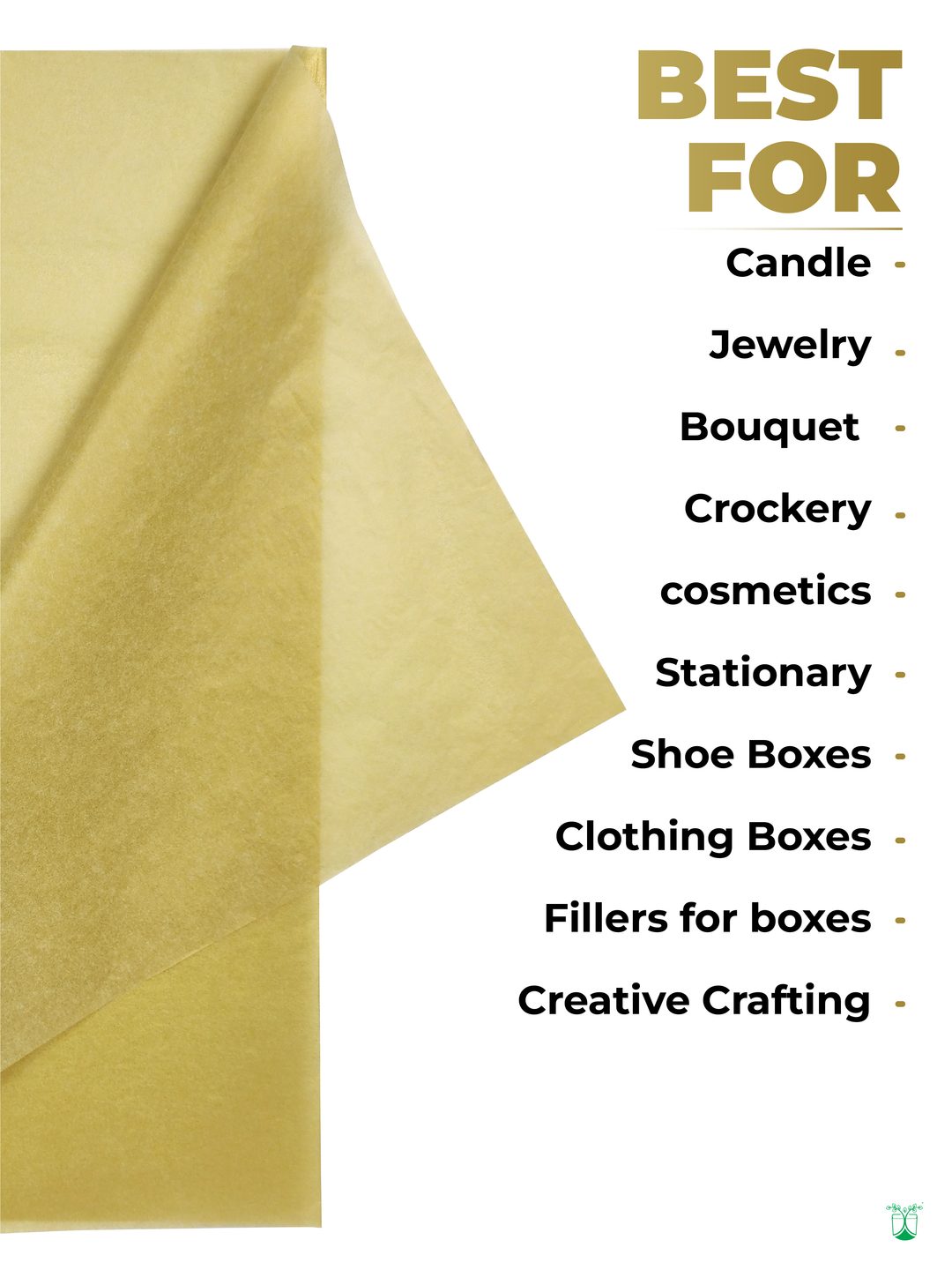 Golden Bulk Tissue Paper