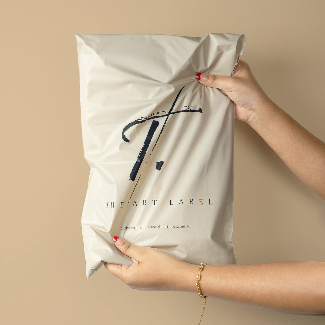 Custom Home Compostable Mailers - Warm grey