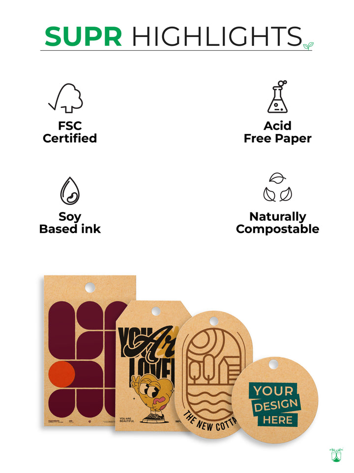CUSTOM HANGTAGS &amp; SWING TAGS- RECYCLABLE, ACID-FREE &amp; SUSTAINABLE - suprpack.com