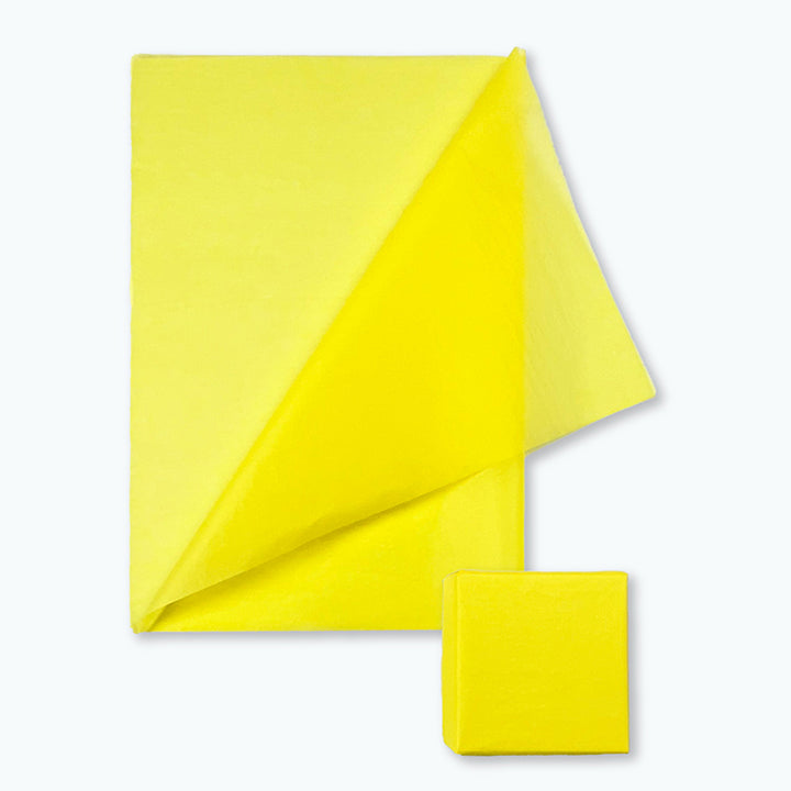 Yellow Tissue Wrapping Paper for Sustainable Packaging- MOQ 100 sheets