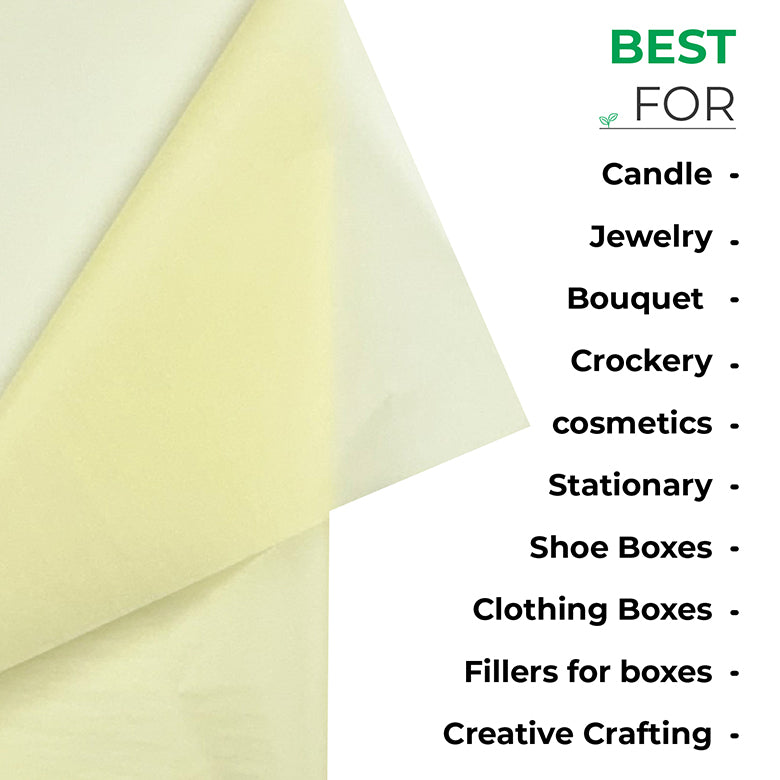 Tissue Paper (Cream). Acid Free & FSC Certified. MOQ: 100 Wrapping Paper