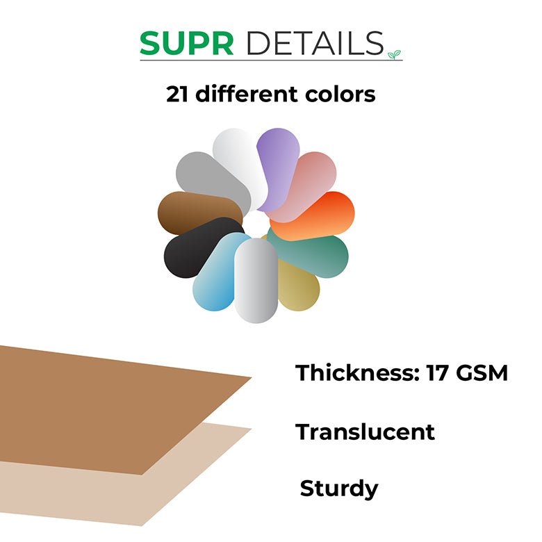 Tissue Paper (Moss Brown). Acid Free & FSC Certified. MOQ: 100 Wrapping Paper
