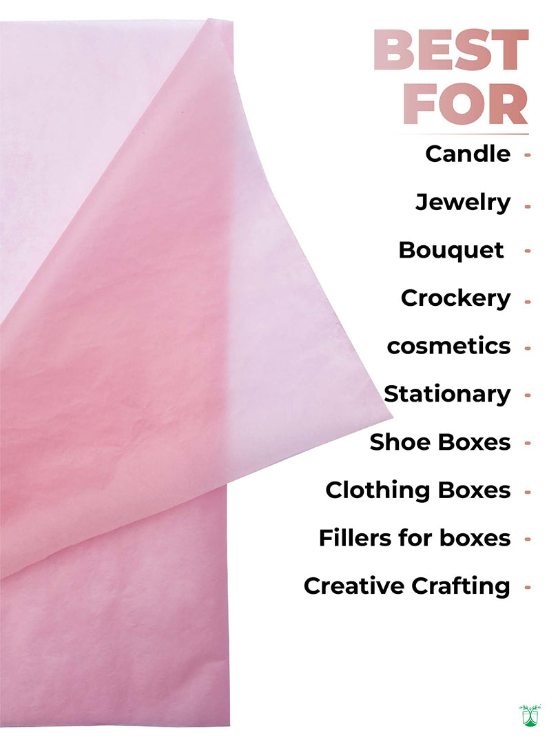 Pink Custom Tissue Paper With Logo
