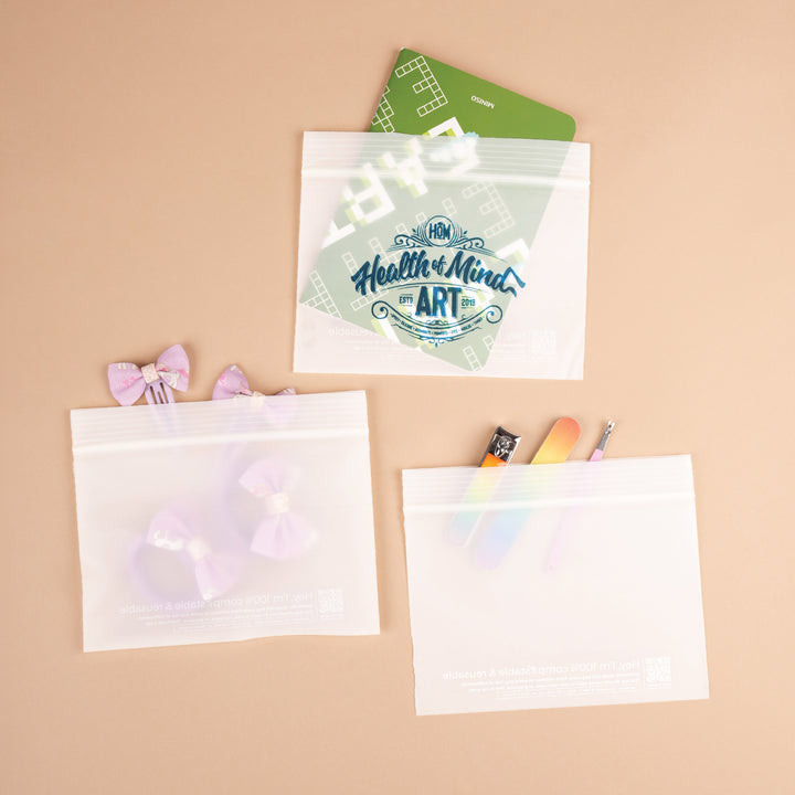 Custom Zip Lock Bags. Compostable, Sustainable & Reusable