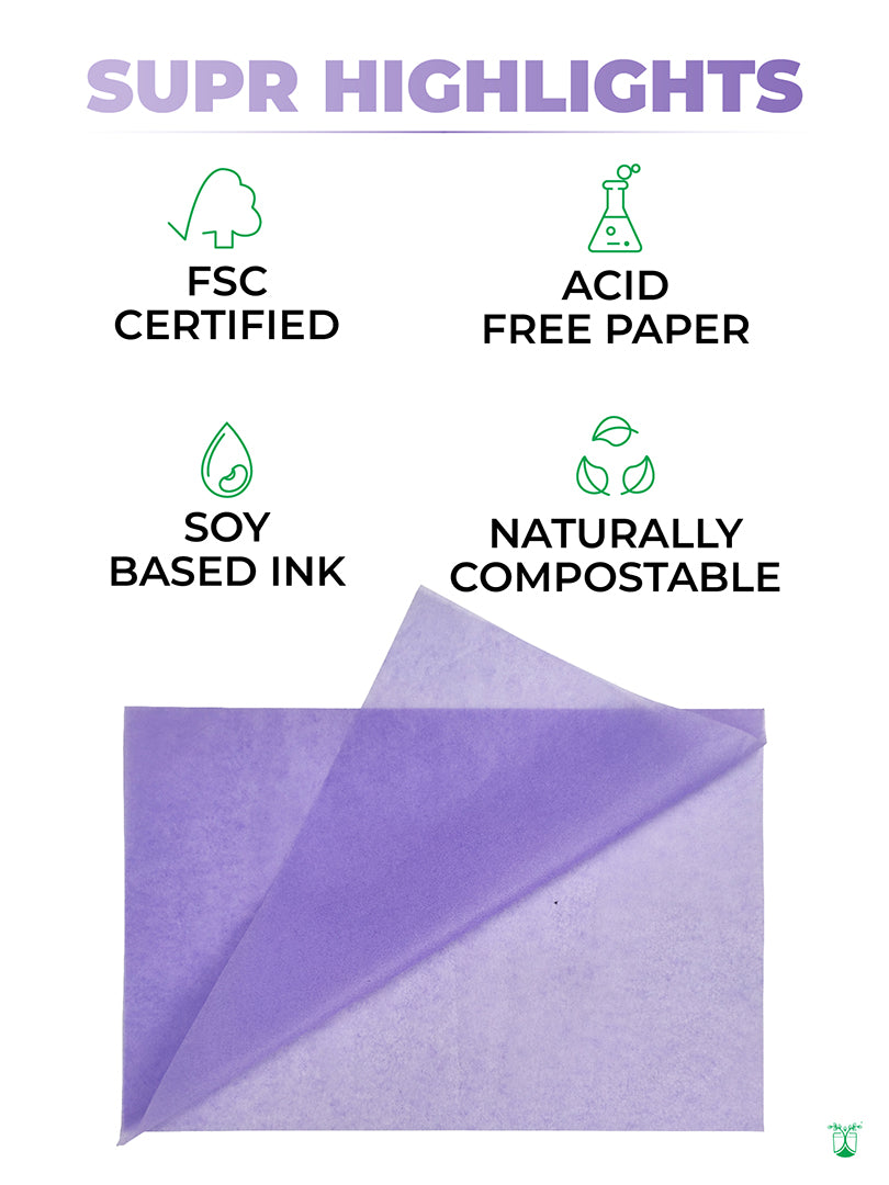 Tissue paper (Purple) - From pack of 100 sheets.