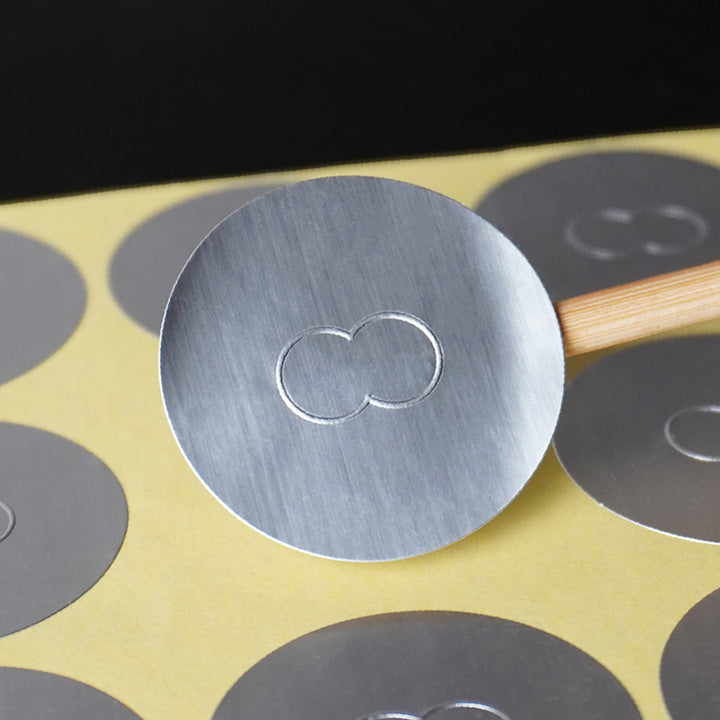 Blind Custom Embossed Stickers  - Luxe Textured Paper & 3D Effect