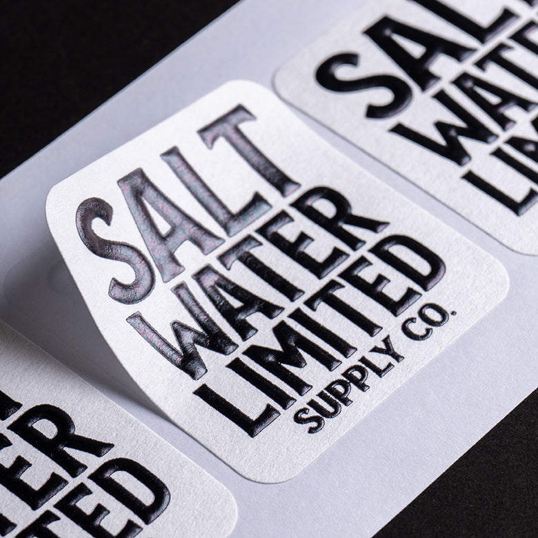 Custom embossed stickers & labels with print & foil