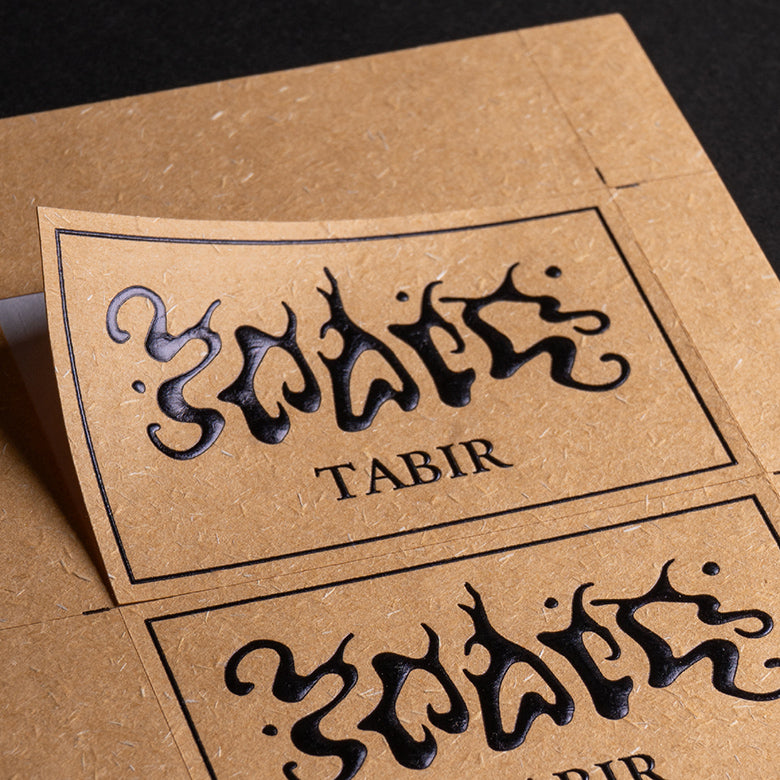 Custom embossed stickers & labels with print & foil
