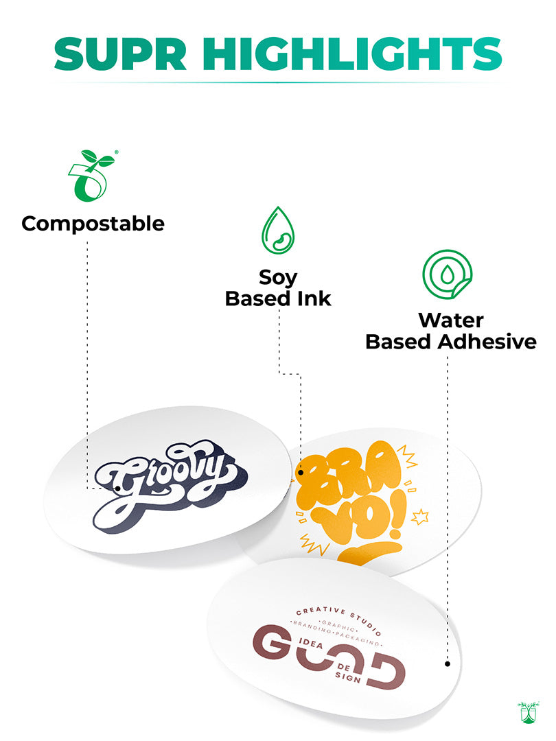 Compostable Custom-made Stickers