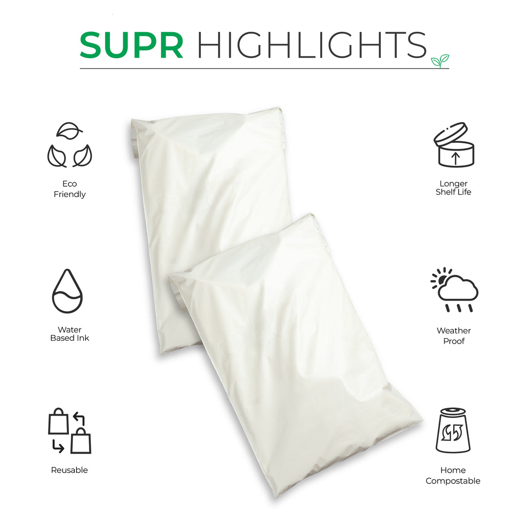 Warm Grey Mailers - Home Compostable Shipping Mailers. - suprpack.com