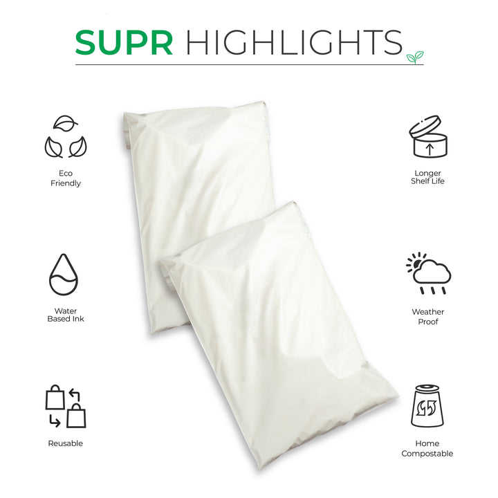 Warm Grey Mailers - Home Compostable Shipping Mailers. - suprpack.com