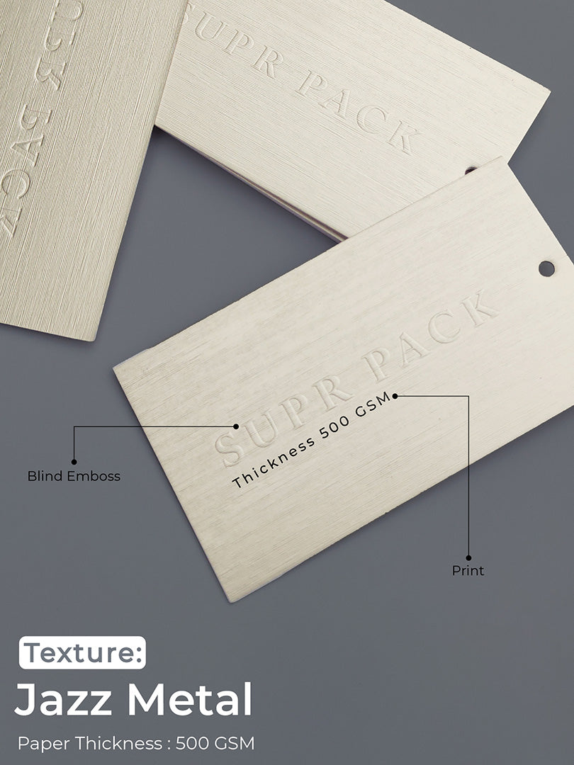 ECO-FRIENDLY CUSTOM EMBOSSED HANG TAGS WITH YOU LOGO.