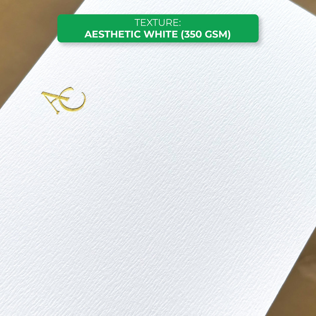 CUSTOM CARDS - ECO-FRIENDLY PREMIUM TEXTURED PAPER