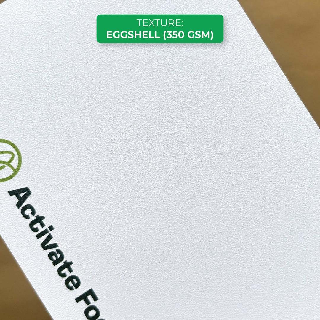 CUSTOM CARDS - ECO-FRIENDLY PREMIUM TEXTURED PAPER
