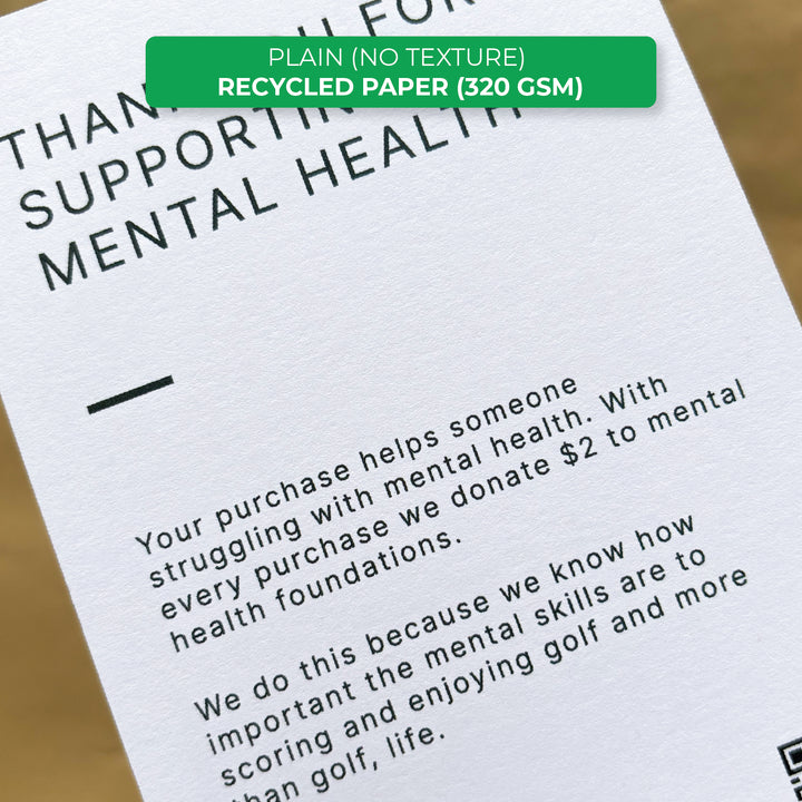 CUSTOM CARDS - ECO-FRIENDLY PREMIUM TEXTURED PAPER