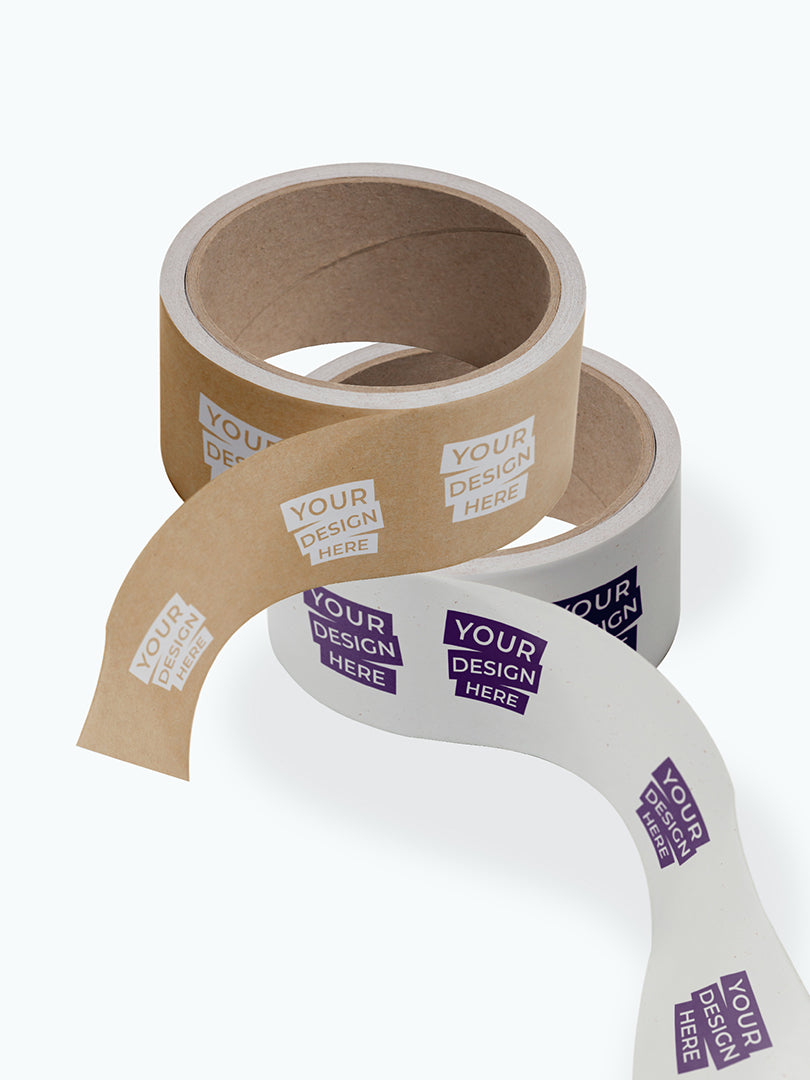 Custom Eco-friendly Water Activated Tape - MOQ 5 Rolls