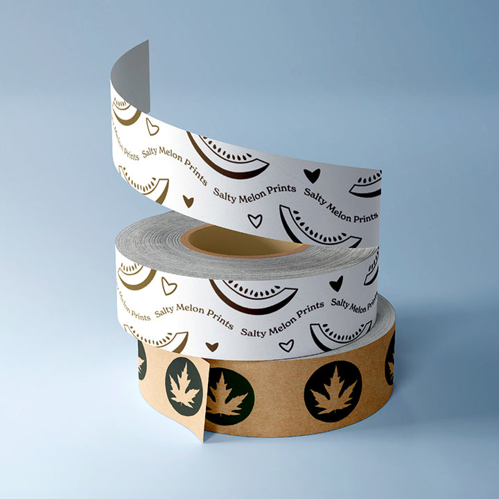 Custom Eco-friendly Water Activated Tape - MOQ 5 Rolls