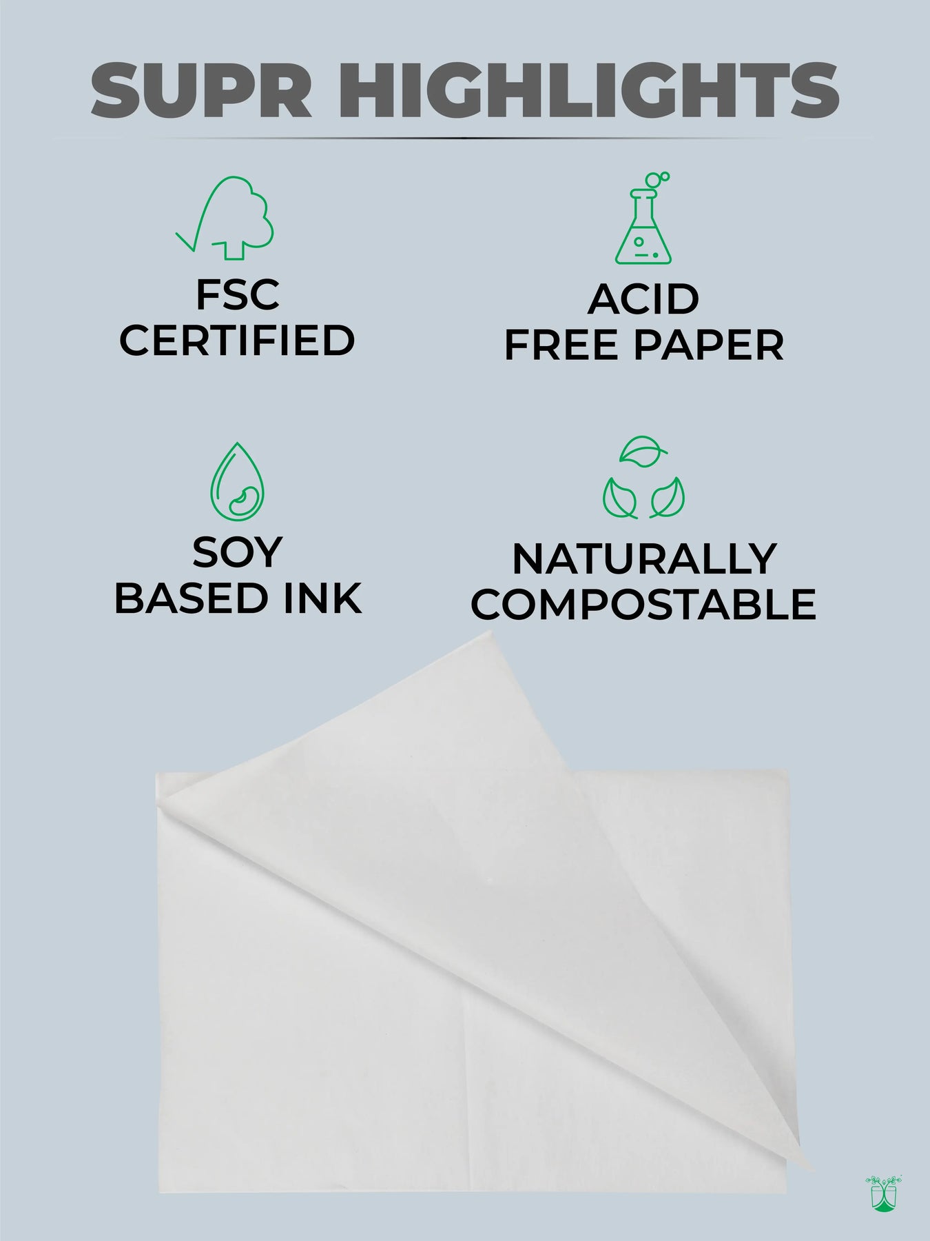 Compostable Tissue Paper White Tissue Paper | Compostable Tissue Paper | Wrapping Paper MOQ 100 ...