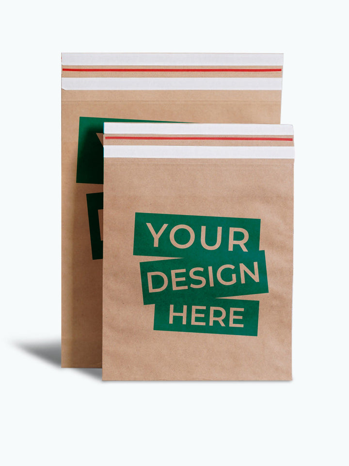 Fully Customised Kraft Paper Mailers With Your Size & Design